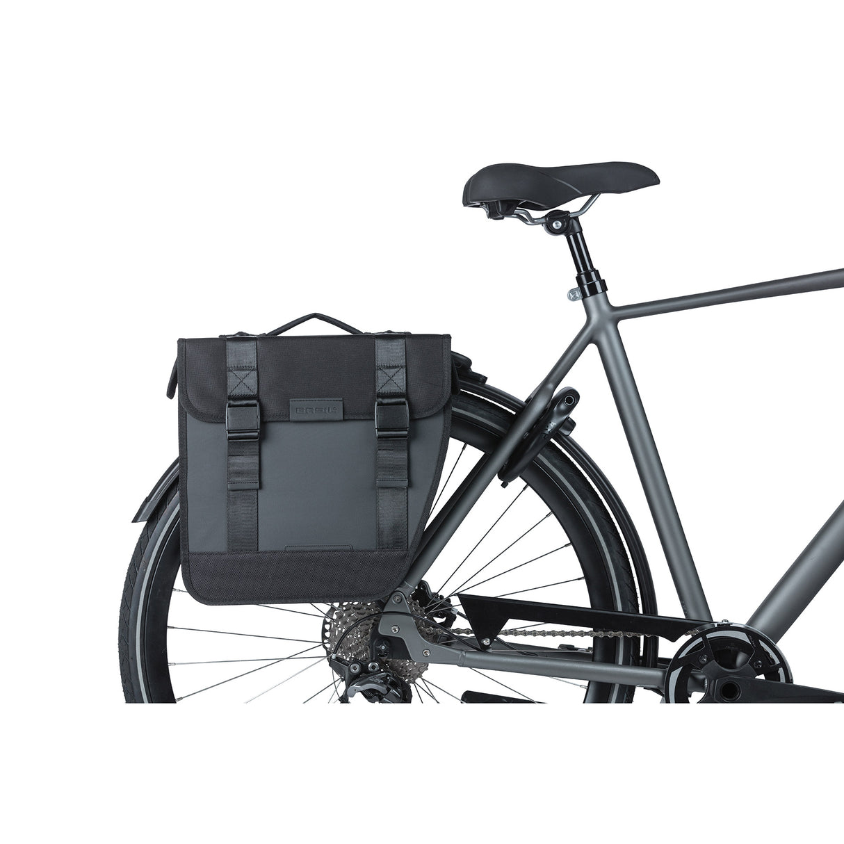 Basil Tour Double Bicycle Bag Waterproof, MIK system, Black