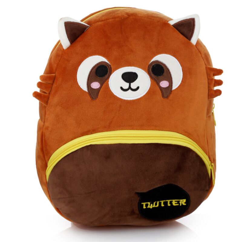 Sac à dos en peluche panda roux Adoramals