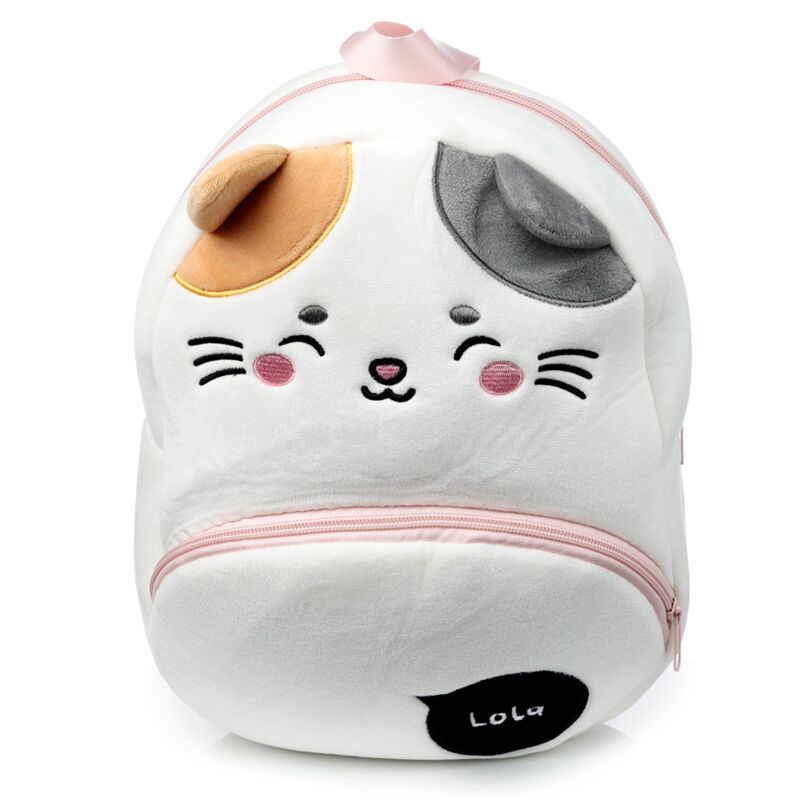 Adoramals lola le sac à dos en peluche chat