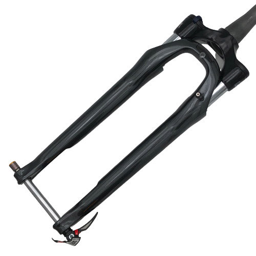 Fourche à suspension Suntour 28 nex-e25 300mm conique gris