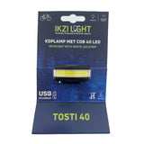 Phare ikzilight tosti 40 cob LED, rechargeable par USB