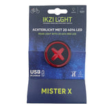 Feu arrière Ikzilight MR X avec 4014 LED, rechargeable par USB