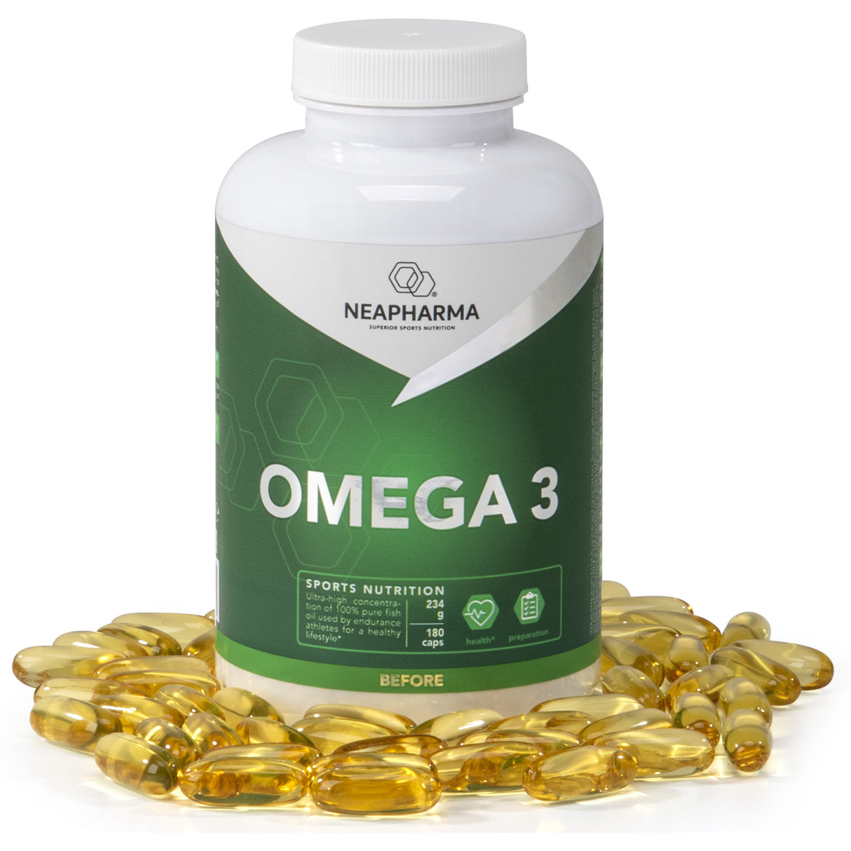 NEAPHARMA NEAPHARMA CAPSULES OMEGA 3 POT (180st)