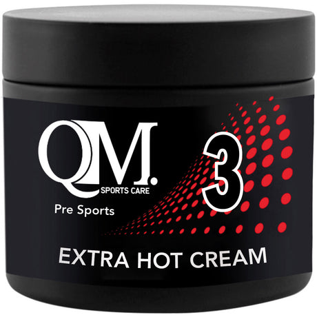 Qm sports care 3 pot de crème extra chaude 200ml