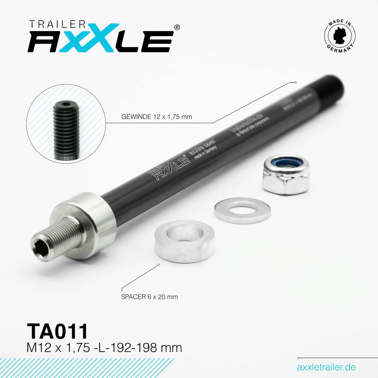 Bobike Radoxx Plan Aile pour la remorque M12X1.75 192-198 mm