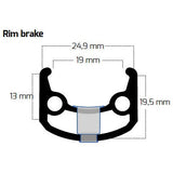 Bobike ryde jante spoutnik réflexion 28 622 36g 14g cnc alu argent
