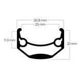 Bobike ryde jante andra 40 20 406 36g 14g cnc alu noir