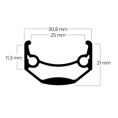 Bobike ryde jante andra 40 20 406 36g 14g cnc alu noir