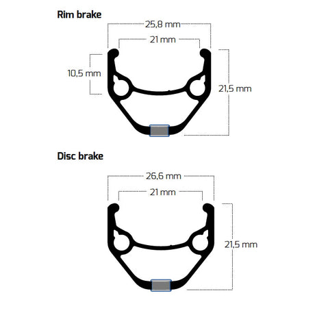 Bobike ryde jante zac 421 28 622 36g 14g cnc alu noir
