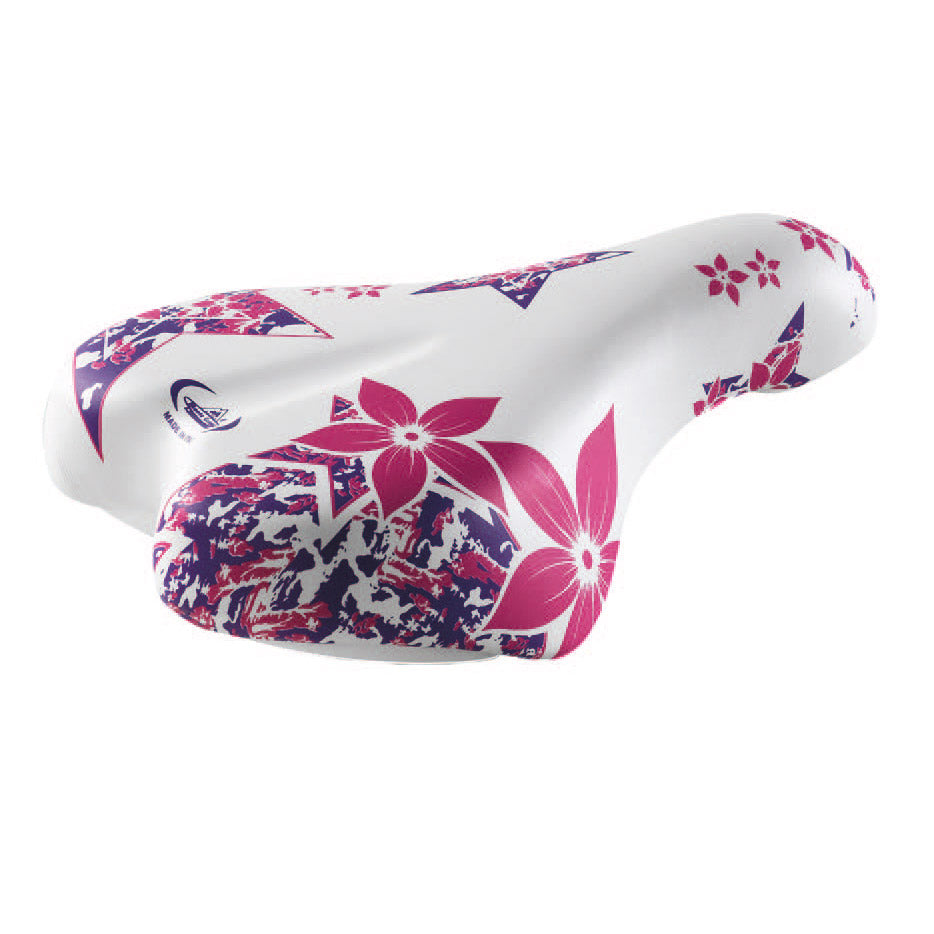 Selle Monte Grappa Children's saddle 14-16 White Pink