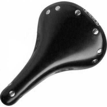 Selle Monte Grappa Italia Saddle Italia V3 Vintage Epoca Leather Black AM