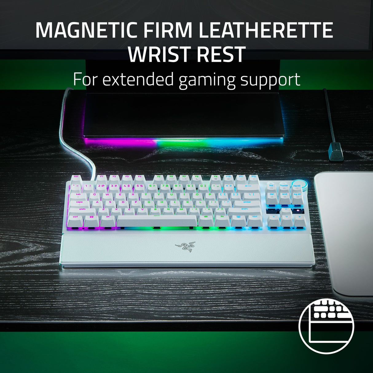 Razer Huntsman v3 tkl blanc