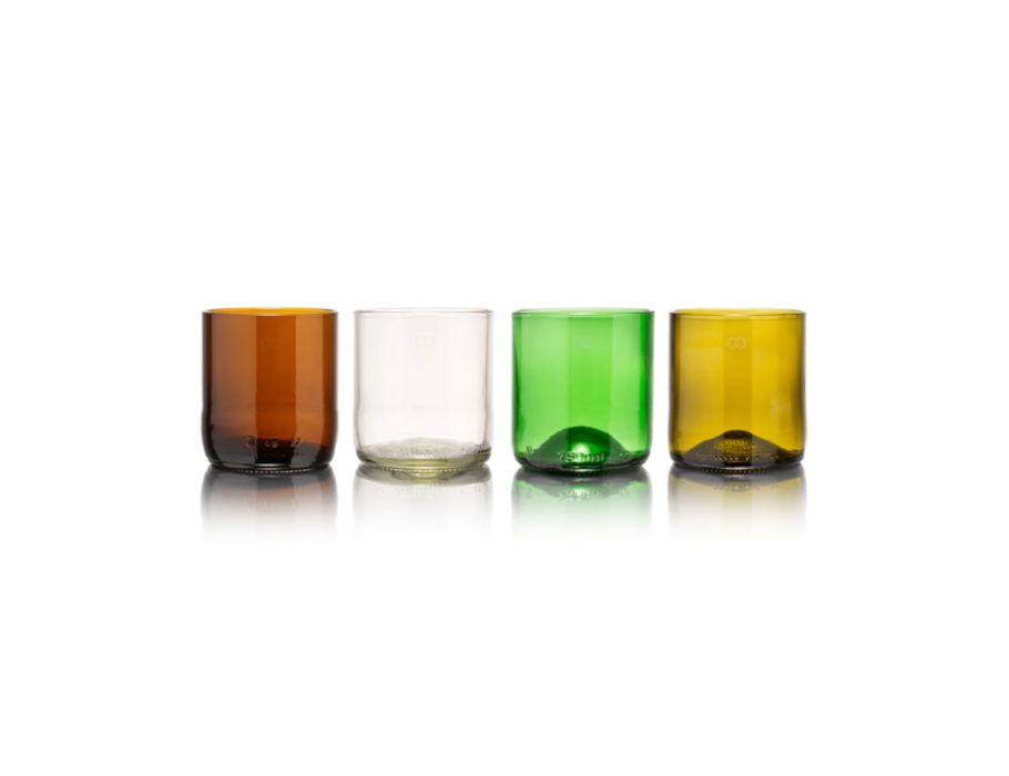 Verre rebotted - Courte-toile - 4 -pack - Mélanger