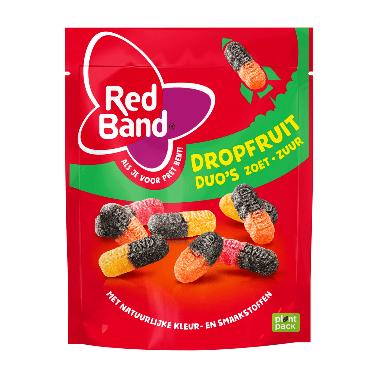 Duos de fruits de réglisse magique bande rouge aigre-doux sachet (10x 235g)