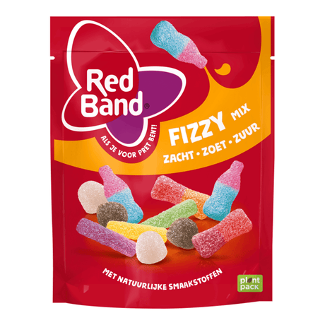 Sachet pétillant de mélange de bonbons à bande rouge (10x 215g)