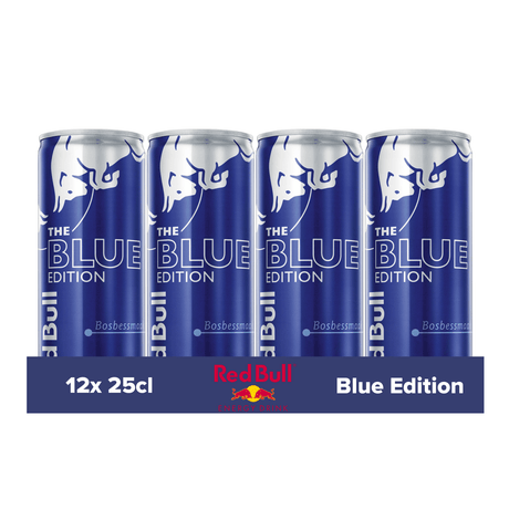 Canette énergétique Red Bull Blue Edition (12x 25cl)