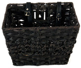 Panier de vélo en osier volumineux - petit - noir