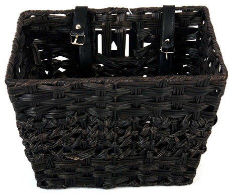 Panier de vélo en osier volumineux - petit - noir