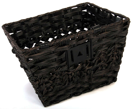 Panier de vélo en osier volumineux - petit - noir