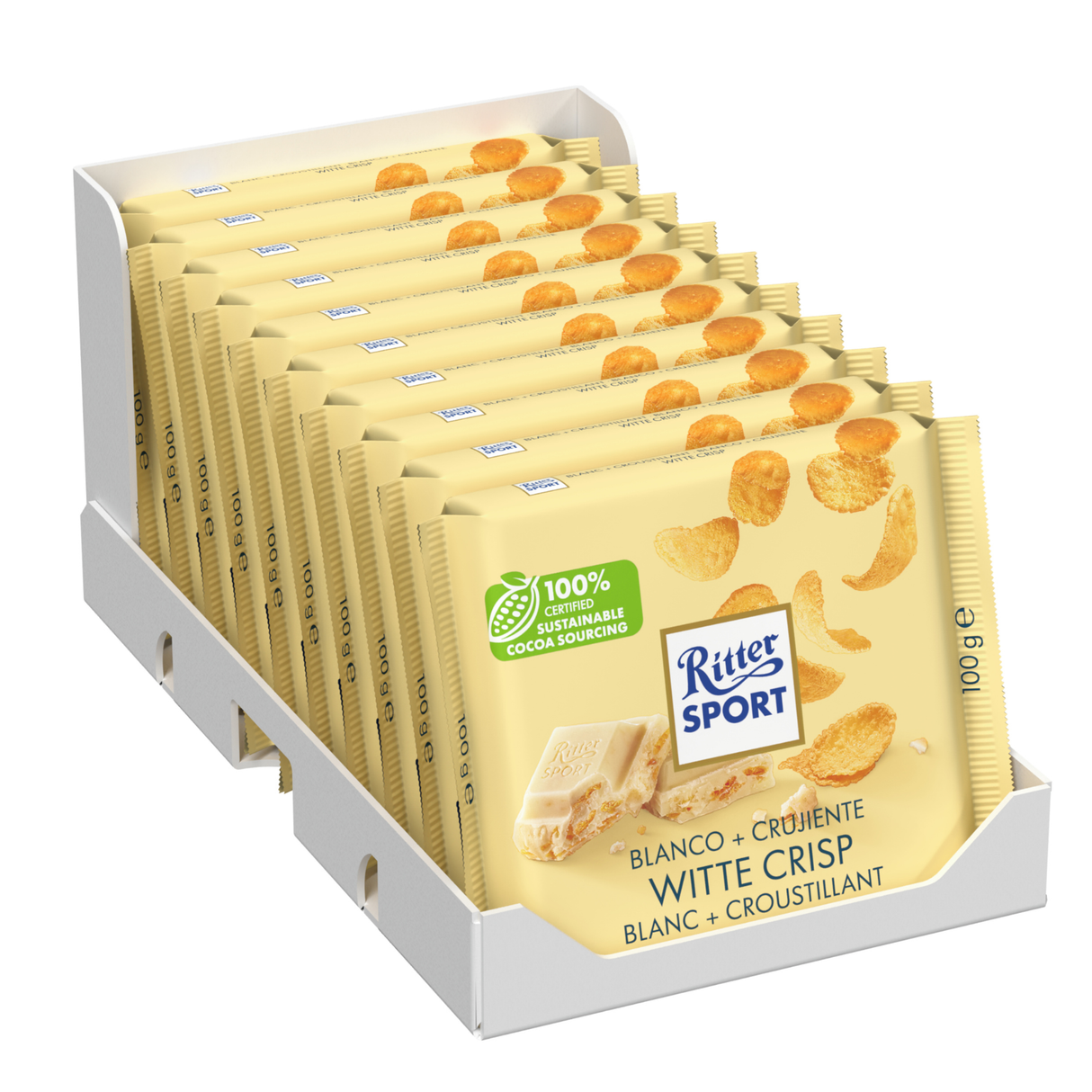 Ritter sport blanc croustillant (10x 100gr)
