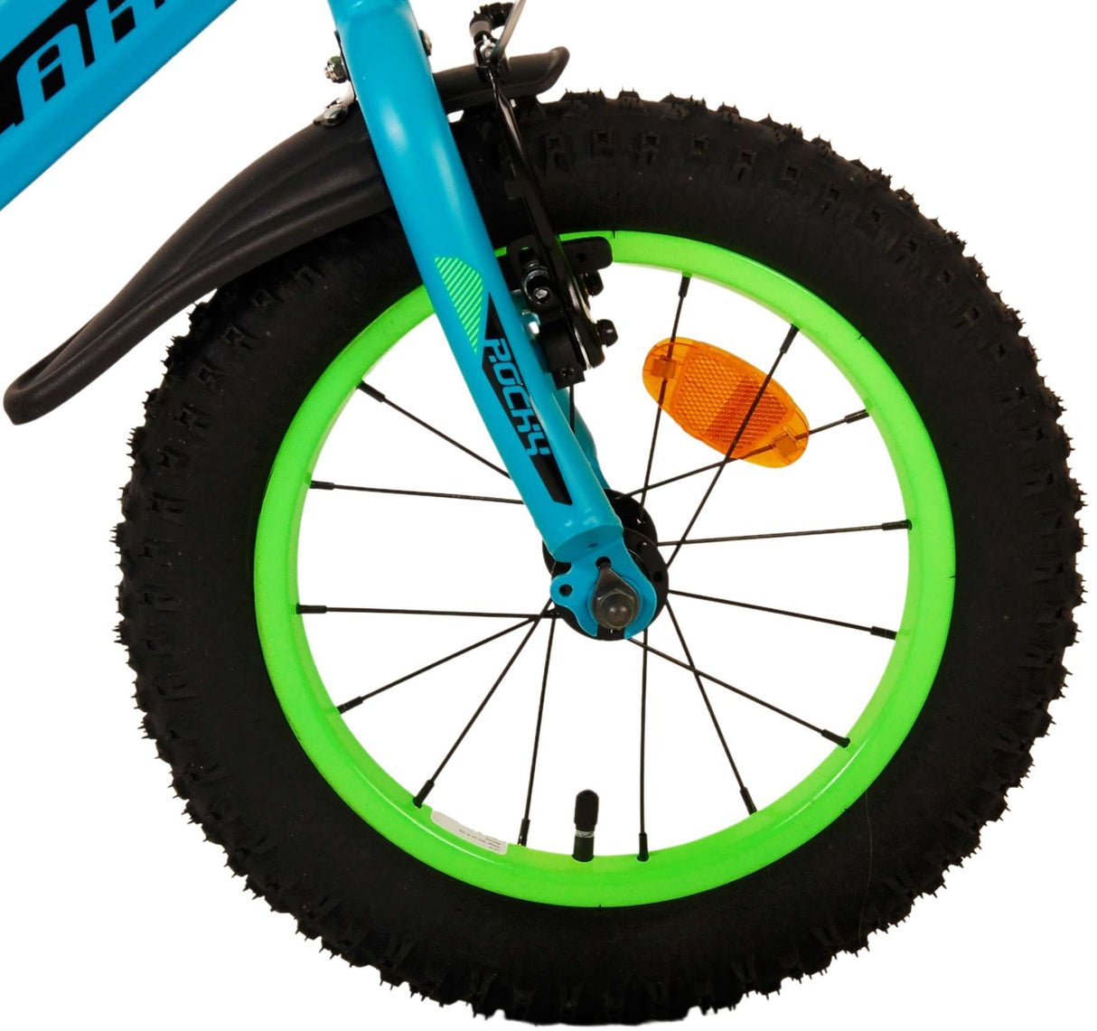 Volare Rocky Children's Bike Boys 14 pulgadas Verdes dos manos de la mano