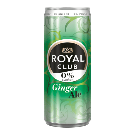 Royal club soda au gingembre canette 0% (12x 25cl)