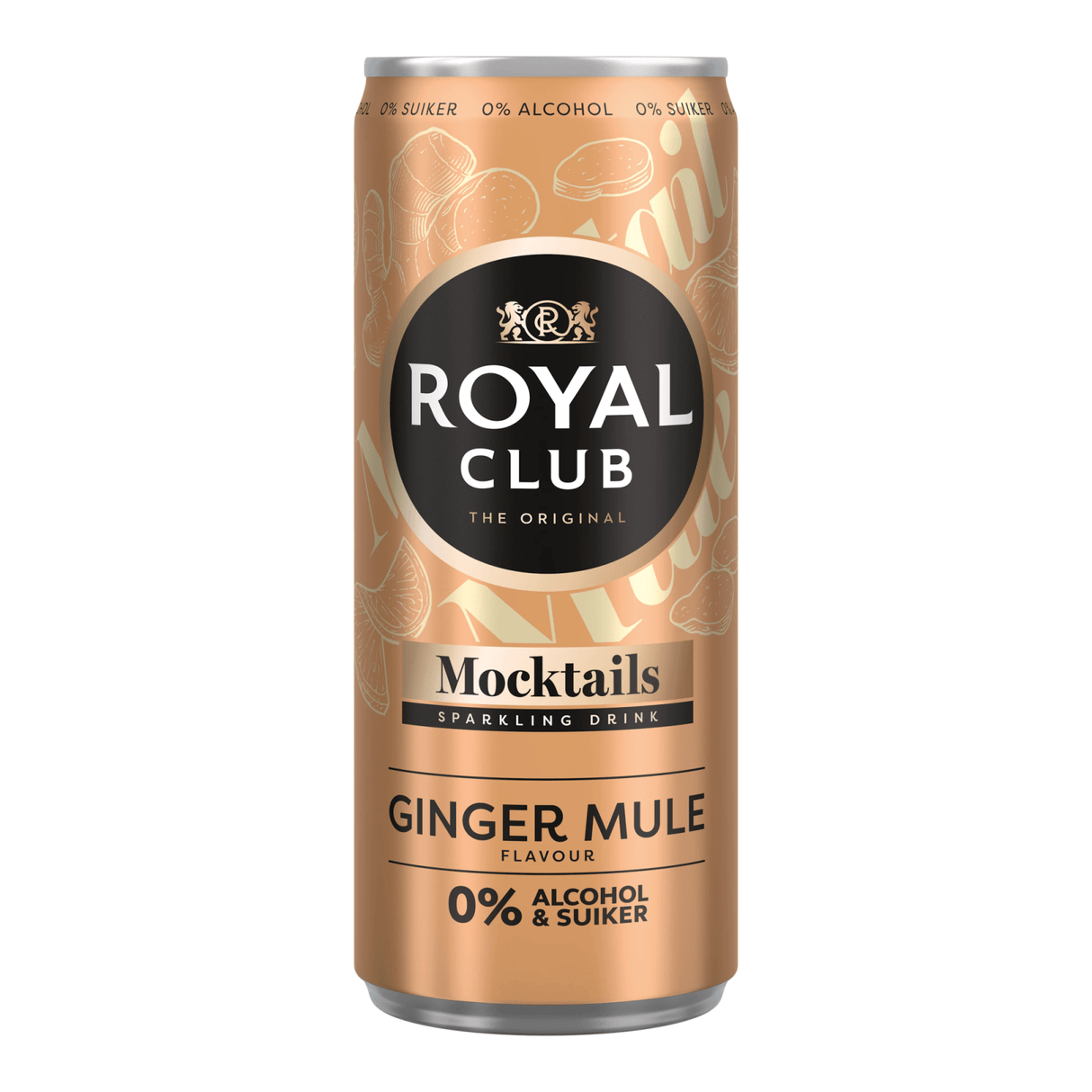 Royal club mocktails gingembre mule 0% canette (12x 25cl)