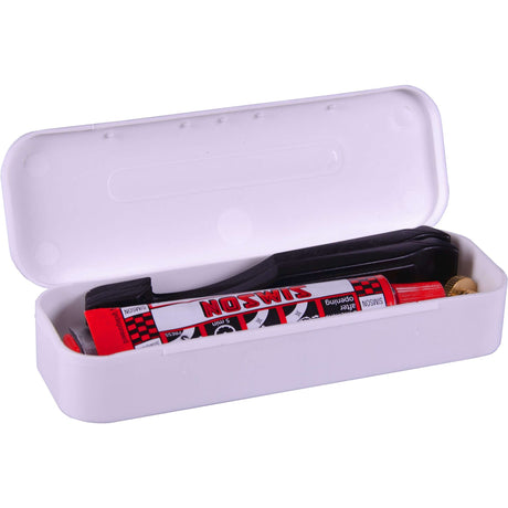 Visite de la boîte de réparation 11,5 cm en aluminium blanc rouge 15 pièces