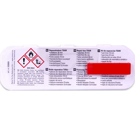 Visite de la boîte de réparation 11,5 cm en aluminium blanc rouge 15 pièces