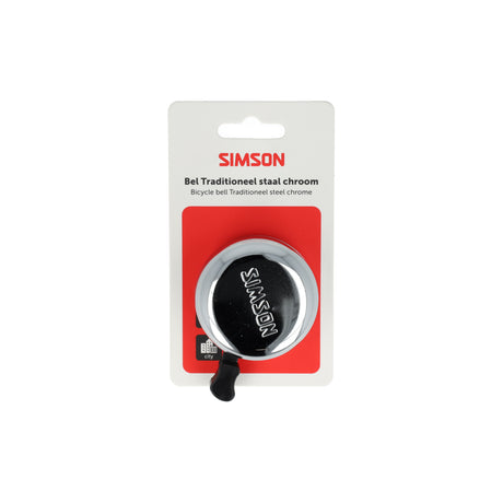 Simson bel traditioneel chroom staal