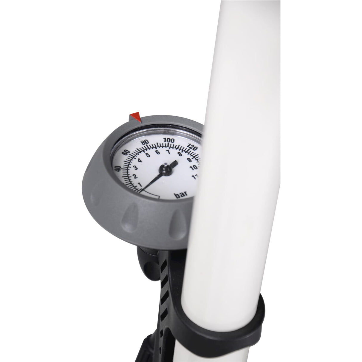 Simson Fietspomp met manometer staal 61 cm wit (020601)