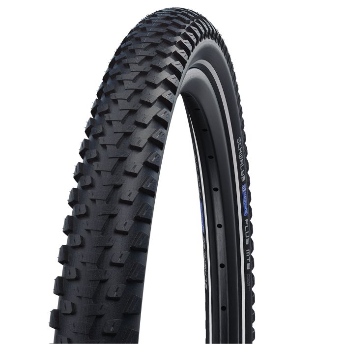 VTT Schwalbe marathon plus - filaire - addix - smartguard - 29x2,25 - noir + reflex