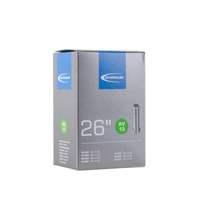 Tube intérieur de Schwalbe 26 x 1,50 2,40 pouces (40 62-559) AV 40 mm