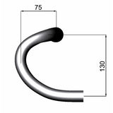 Deda Direering Bend Zero-100 Mat à l'extérieur 44 cm noir
