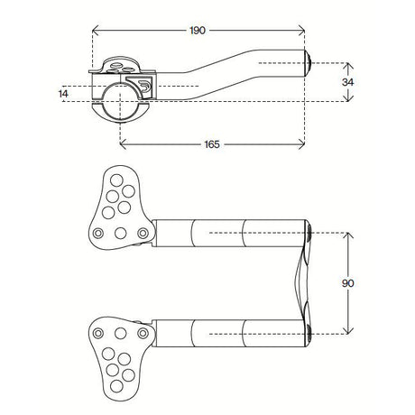 DEDA SET -UP WHIFE STERZO METALLAST ALLUMINIO NERO 31,7 170MM