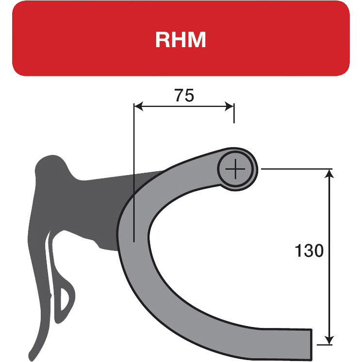 Dedacciai krmilni ovinek Zero2 DCR POB RHM-EVO 42CMB B (40 cm C C)