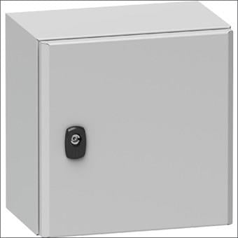 Armoire d'installation électrique Schneider 400x300x200 hxlxp acier incl. plaque de montage