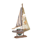 Souvenir de plage - tissu rayé voilier