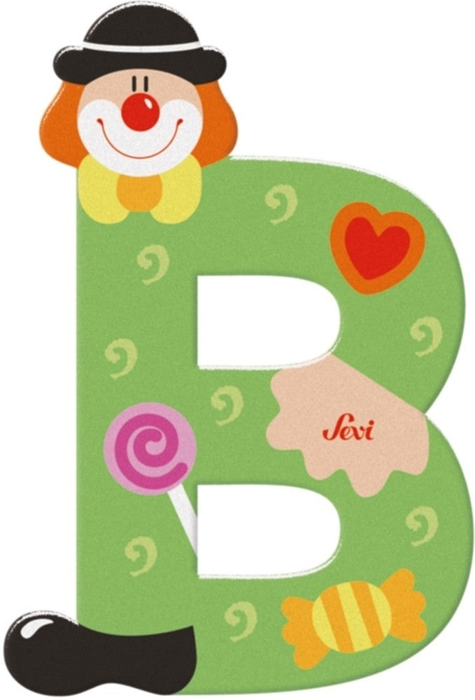 Sevi lettre clown b: 10 cm (81738)