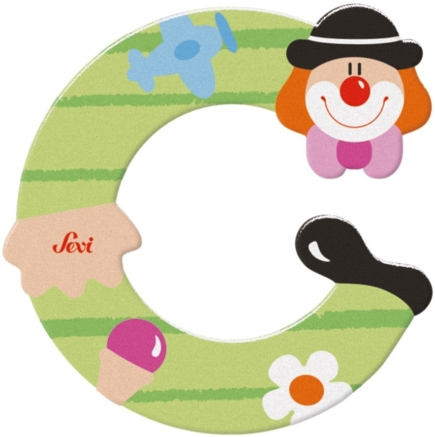 Sevi lettre clown c: 10 cm (81739)