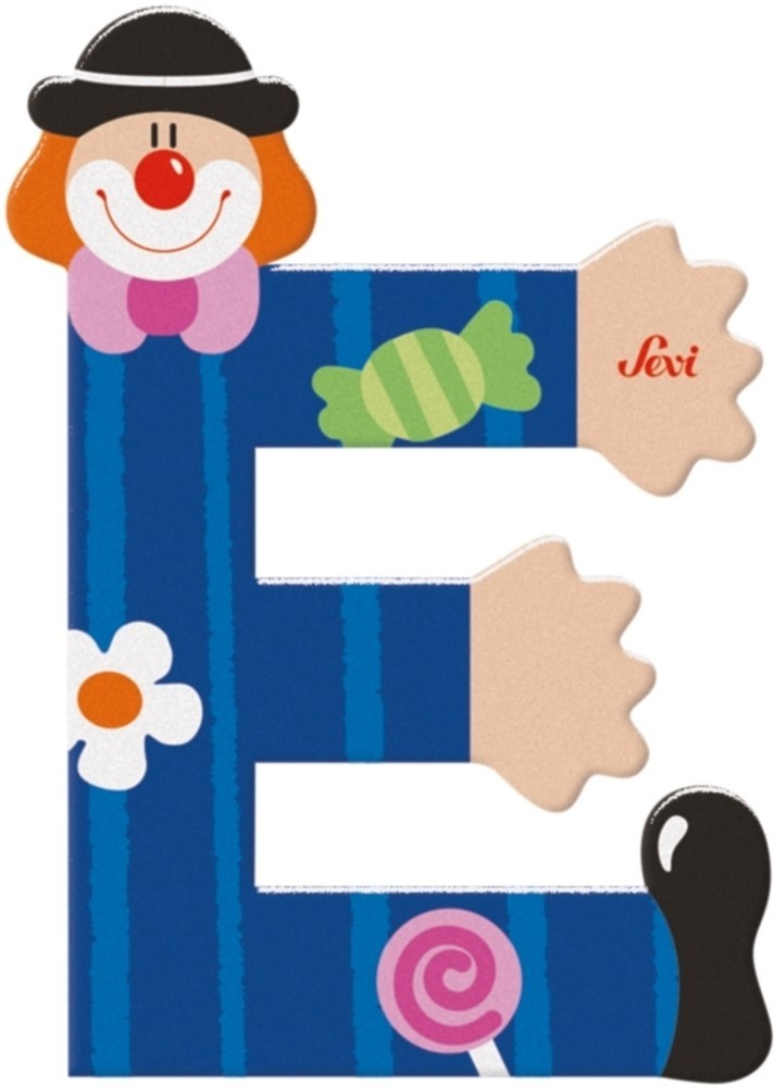 Sevi lettre clown e: 10 cm (81741)