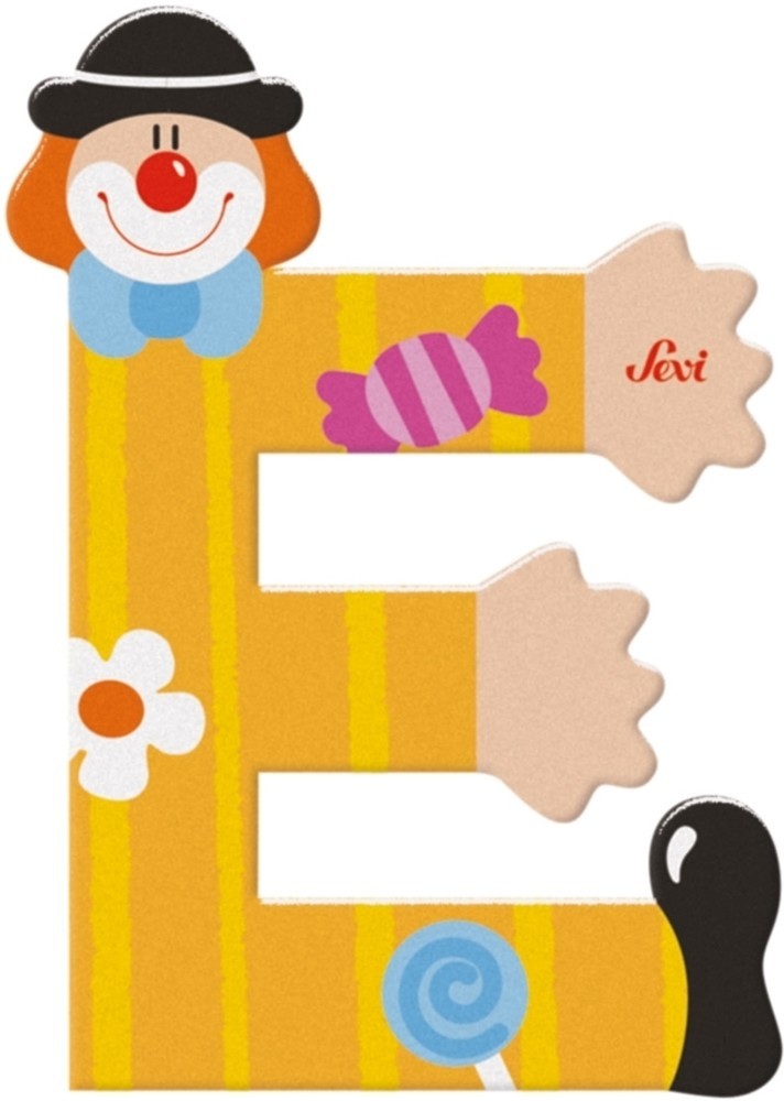 Sevi lettre clown e: 10 cm (81741)