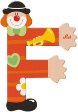 Sevi lettre clown f: 10 cm (81742)