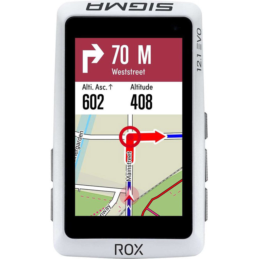 Sigma Bicycle Computer Rox 12.1 Evo GPS White Basic