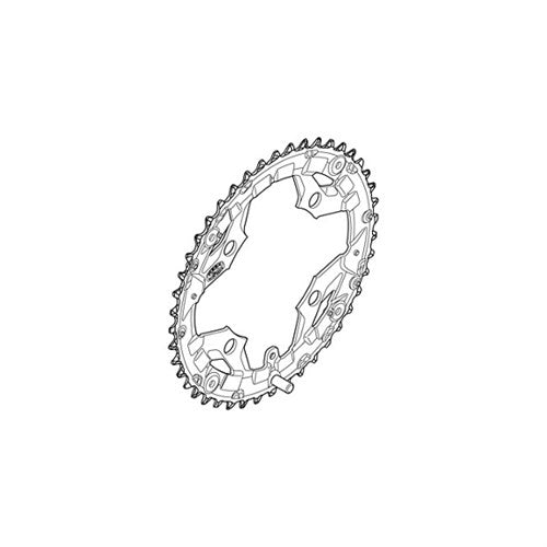 Shimano lame 44t 9v acier 104 noir y1rv98040