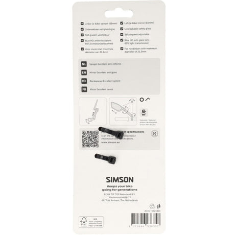 Miroir Simson excellent antireflet