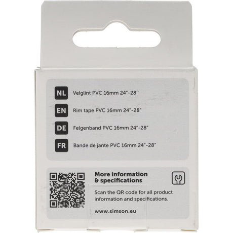 Fond de jante Simson 24 28 pouces 16mm PVC fort