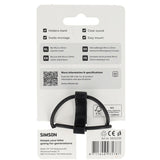 Simson sonnette de vélo micro 23mm fixation élastique en caoutchouc noir