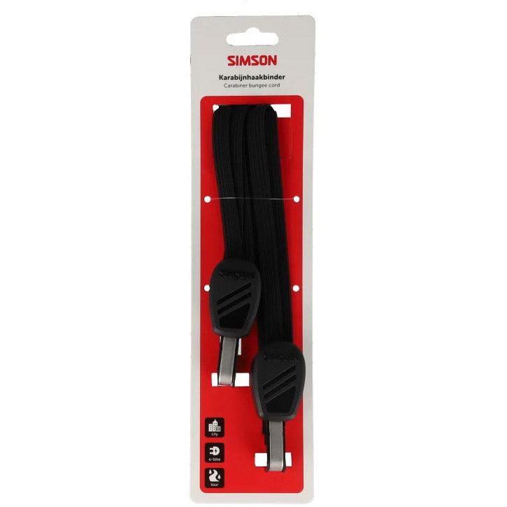 Simson karabijnhaakbinder 71cm zwart