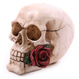 Accessoire de maison crâne avec roses